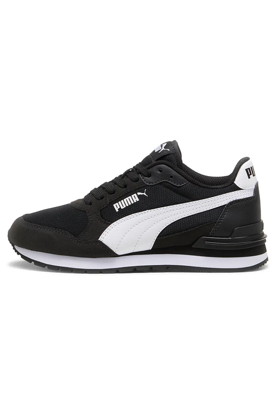 Sneakers nere e bianche in mesh Puma ST Runner v4 Mesh Jr