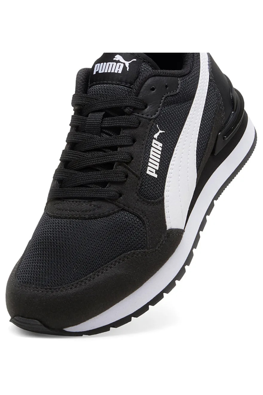 Sneakers nere e bianche in mesh Puma ST Runner v4 Mesh Jr
