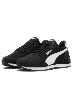 Sneakers nere e bianche in mesh Puma ST Runner v4 Mesh Jr