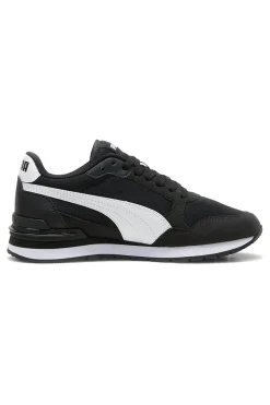 Sneakers nere e bianche in mesh Puma ST Runner v4 Mesh Jr