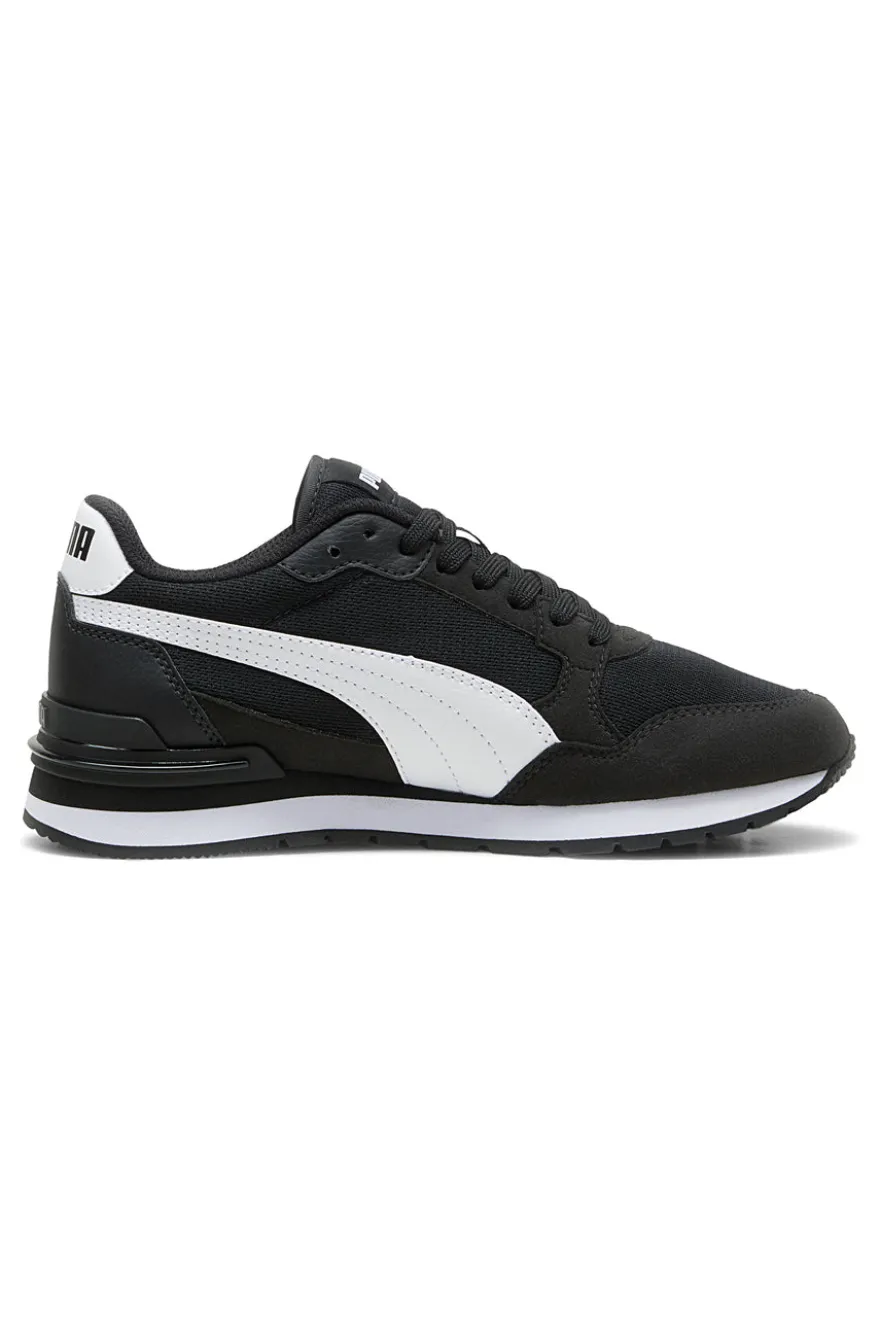 Sneakers nere e bianche in mesh Puma ST Runner v4 Mesh Jr