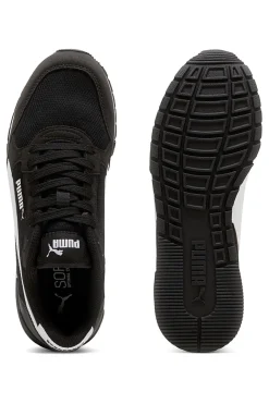 Sneakers nere e bianche in mesh Puma ST Runner v4 Mesh Jr