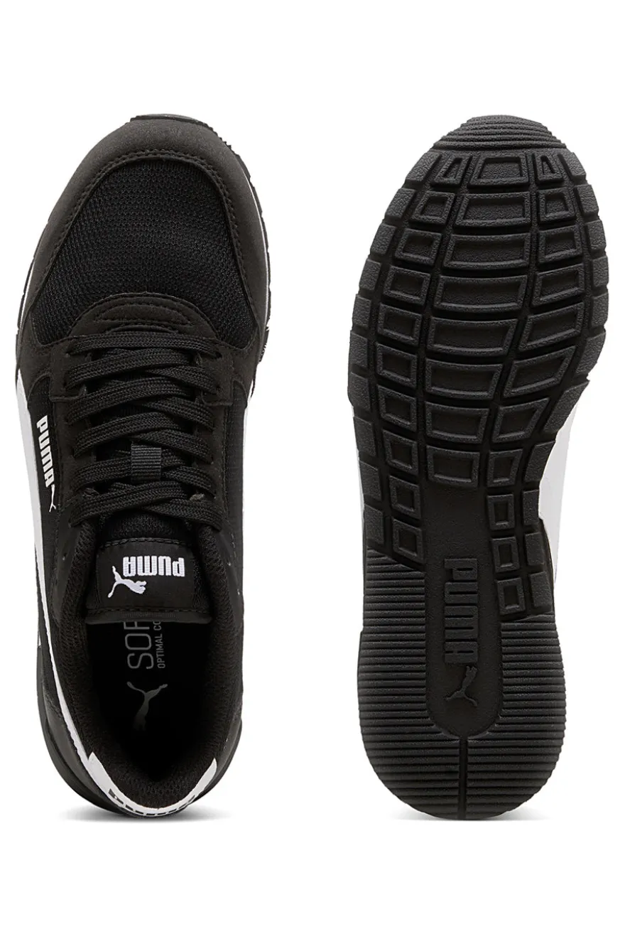 Sneakers nere e bianche in mesh Puma ST Runner v4 Mesh Jr