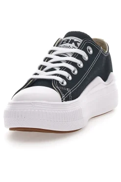 Sneakers Nere e Bianche In Tela Con Platform British Knights Kaya Flow Low