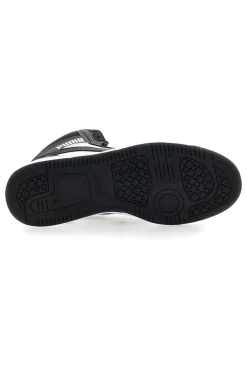 Sneakers nere e bianche mid-cut inserti a contrasto Puma Rebound V6