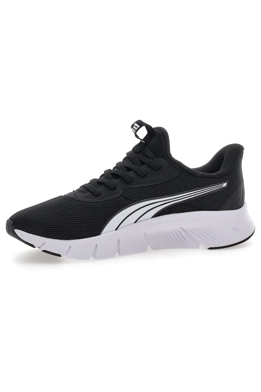 Sneakers nere e bianche slip on in mesh Puma Flexfocus Lite SLIPTECH Jr