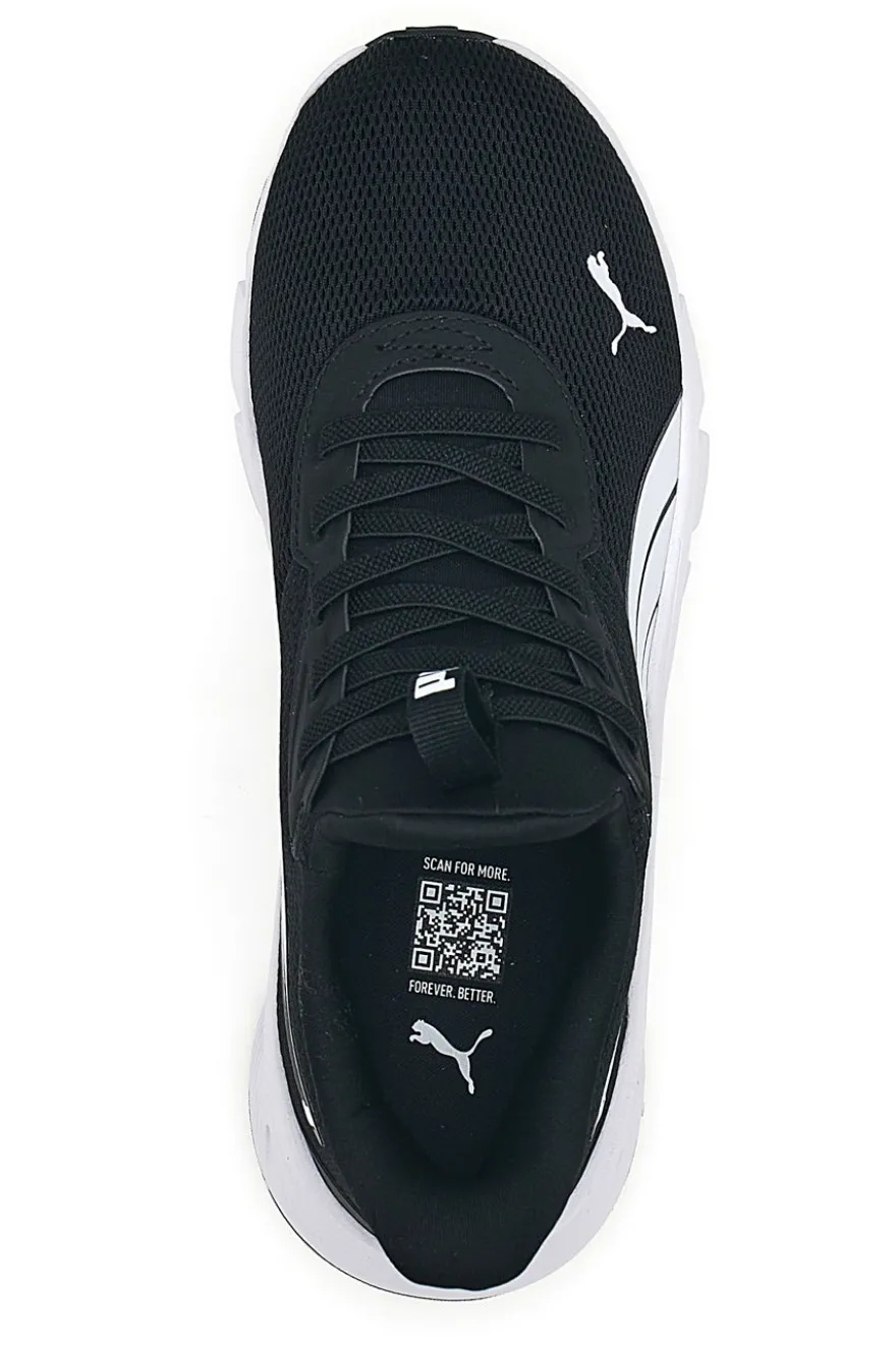 Sneakers nere e bianche slip on in mesh Puma Flexfocus Lite SLIPTECH Jr