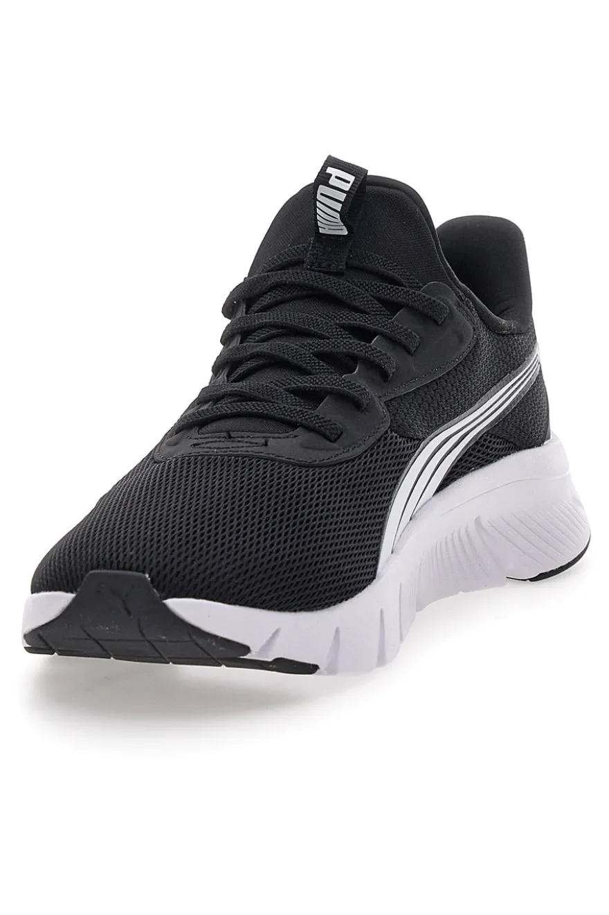 Sneakers nere e bianche slip on in mesh Puma Flexfocus Lite SLIPTECH Jr