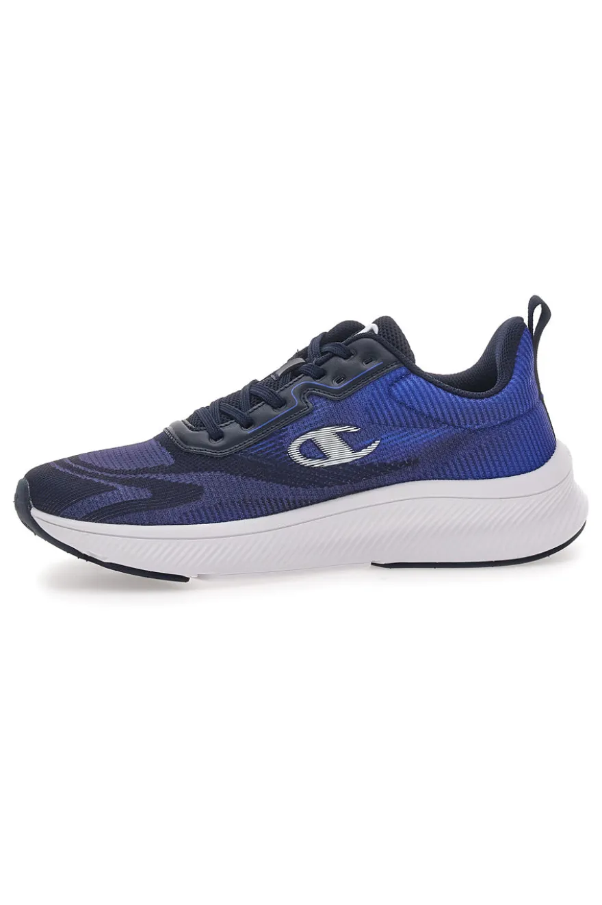 Sneakers Nere e Blu con Tomaia in Mesh CHAMPION GALACTIC Low Cut Shoe