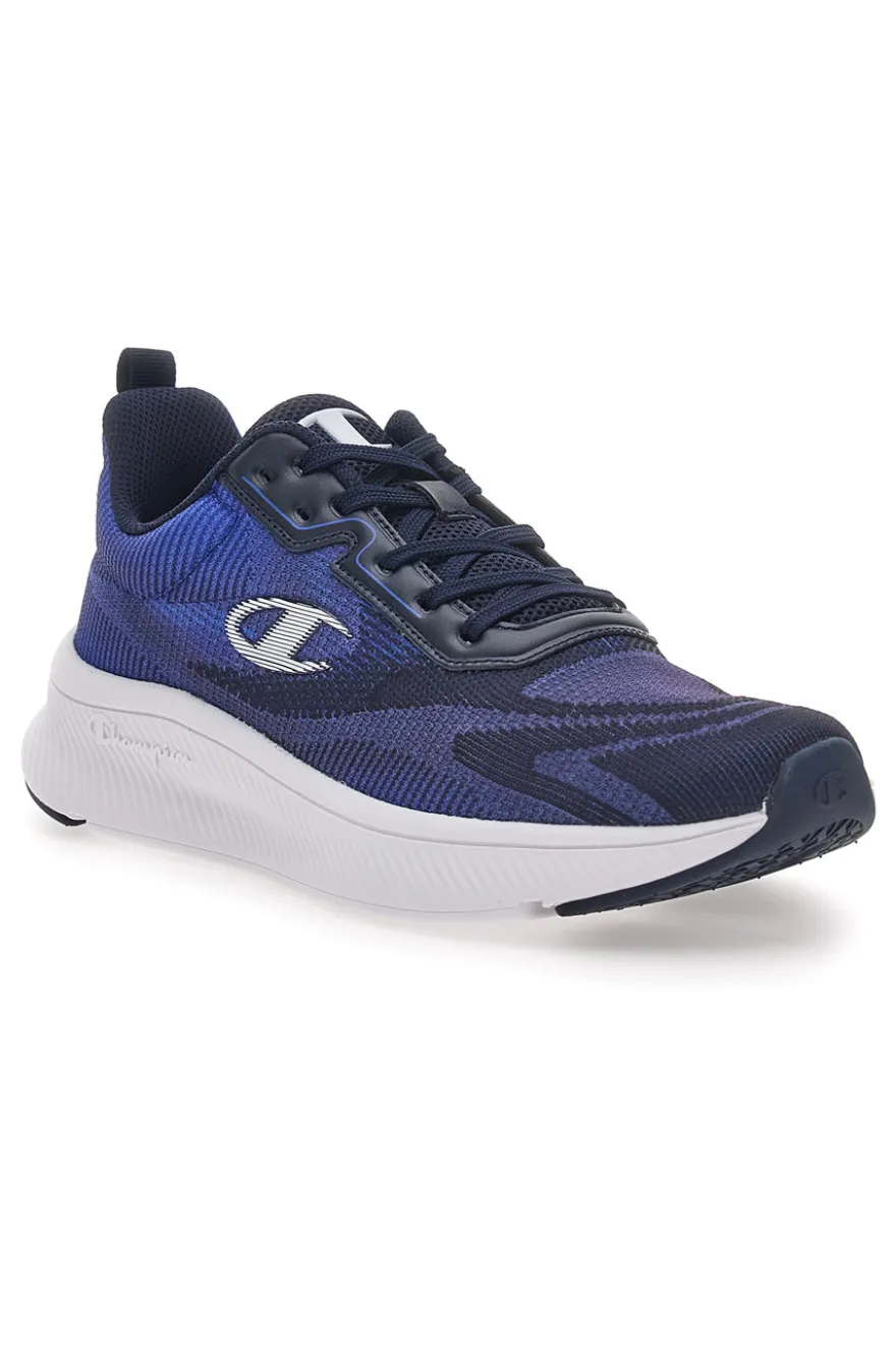 Sneakers Nere e Blu con Tomaia in Mesh CHAMPION GALACTIC Low Cut Shoe