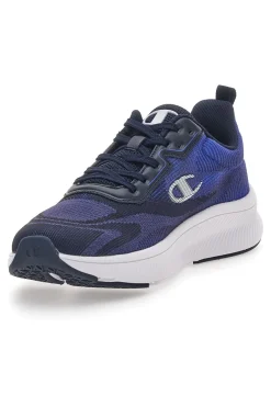 Sneakers Nere e Blu con Tomaia in Mesh CHAMPION GALACTIC Low Cut Shoe