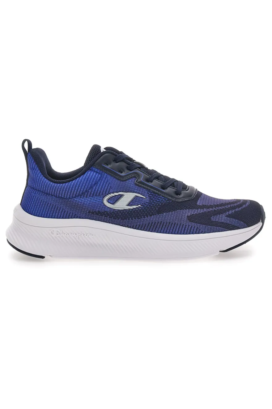 Sneakers Nere e Blu con Tomaia in Mesh CHAMPION GALACTIC Low Cut Shoe
