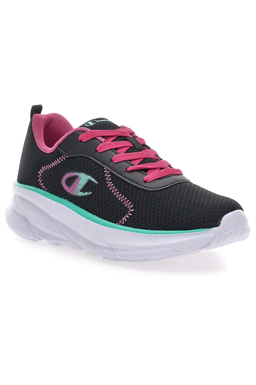 Sneakers nere e fucsia con suola sportiva Champion Hro J G Gs Low Cut