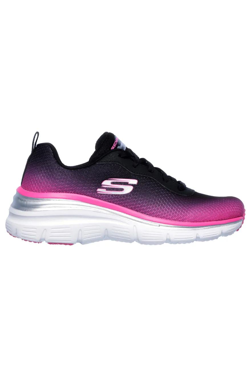 Sneakers Nere e Fuxia Skechers Fashion Fit - Build Up