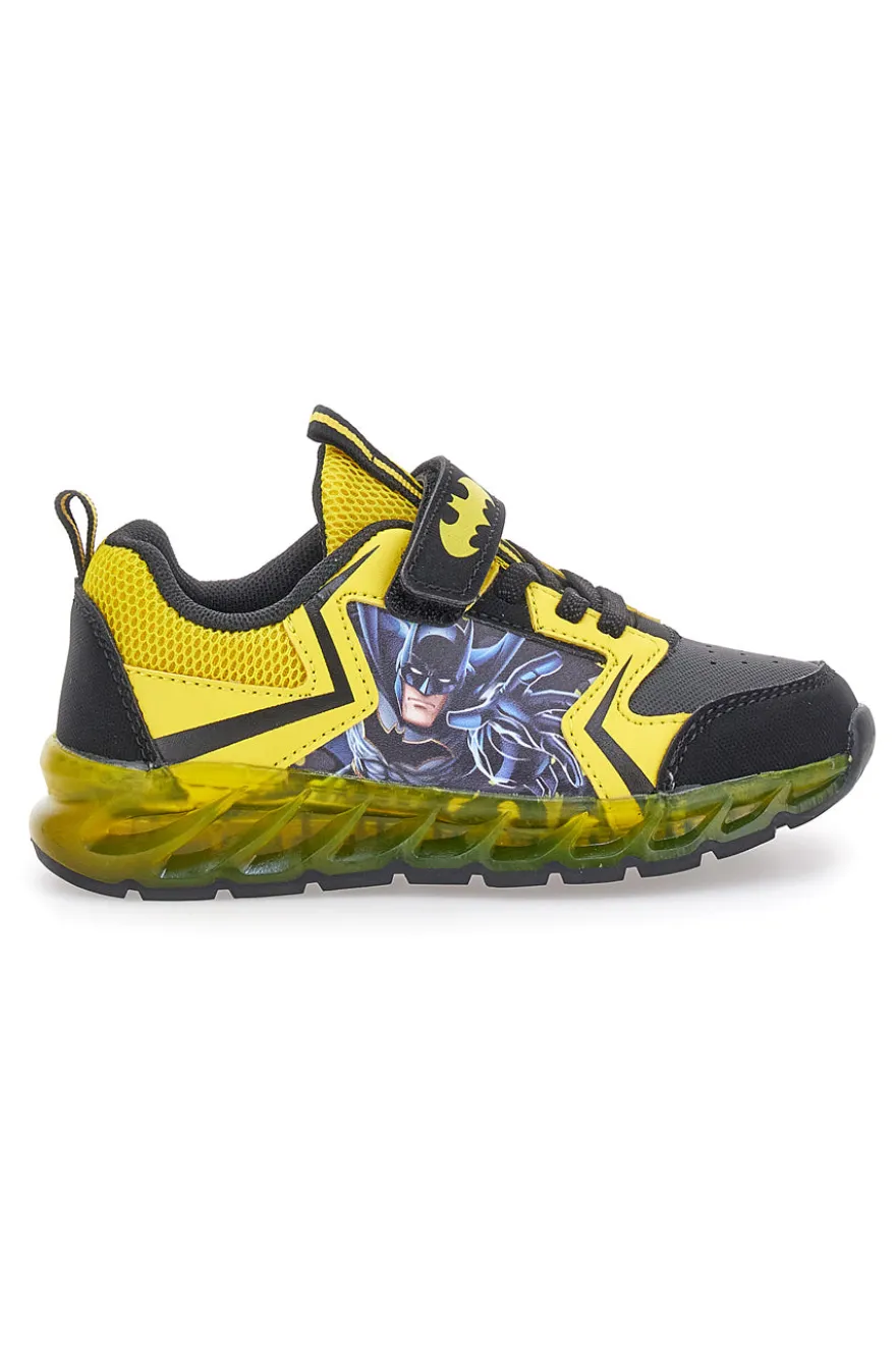 Sneakers nere e gialle con luci Batman W1020212S10