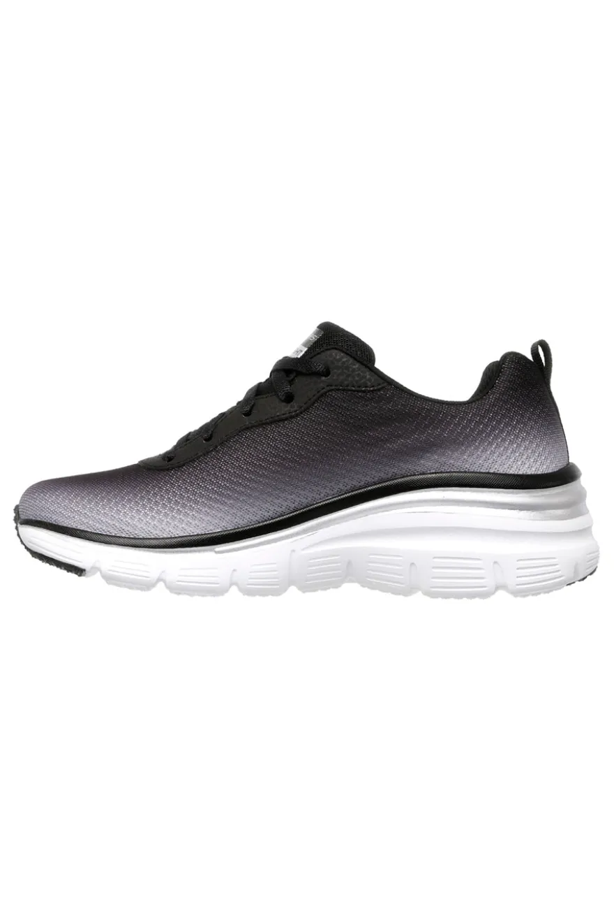 Sneakers Nere e Grigie Skechers Fashion Fit - Build Up