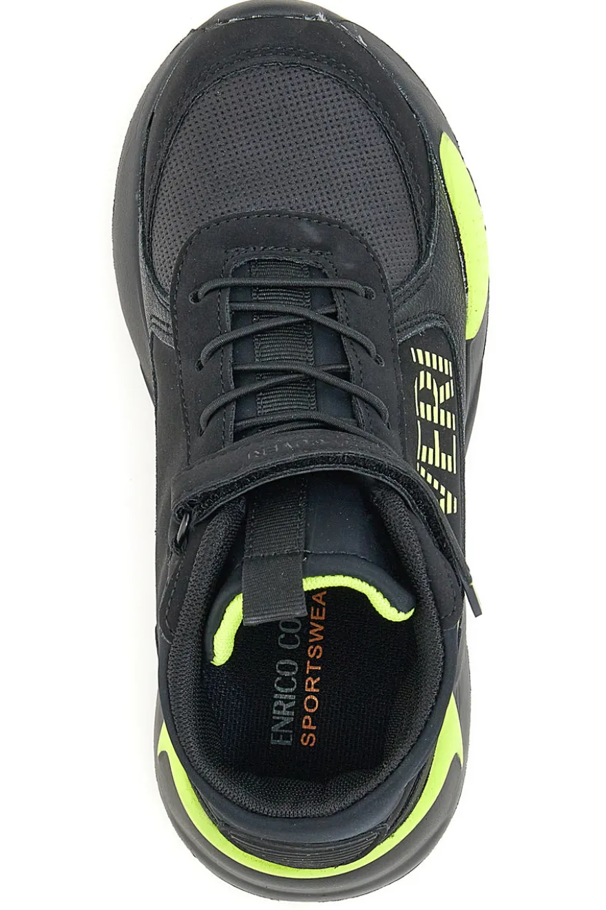 Sneakers Nere e Lime Coveri Adams