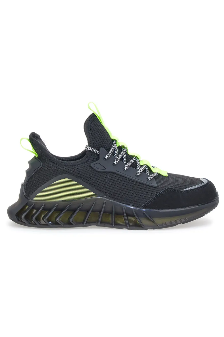 Sneakers Nere e Lime Max Dillan 01