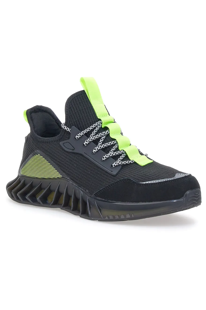Sneakers Nere e Lime Max Dillan 01