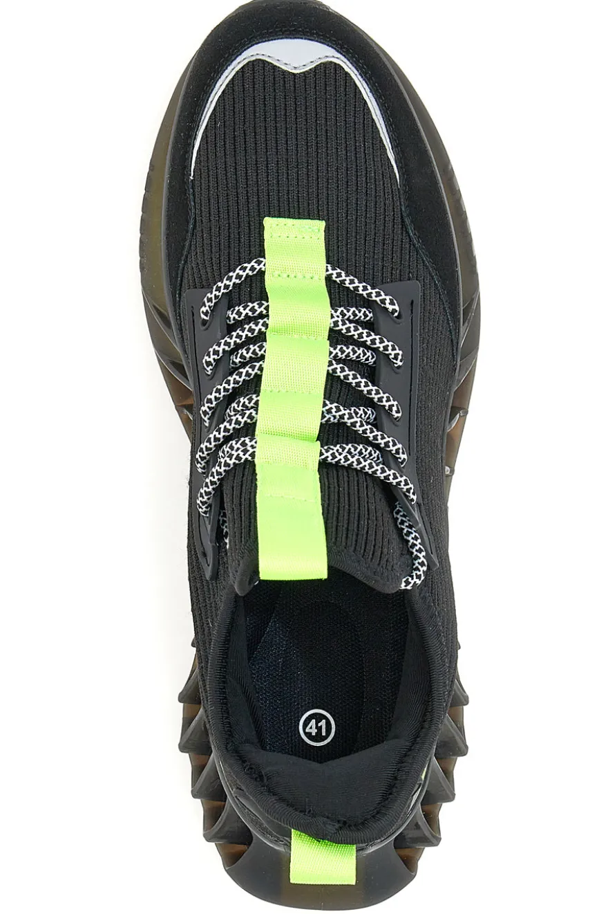 Sneakers Nere e Lime Max Dillan 01