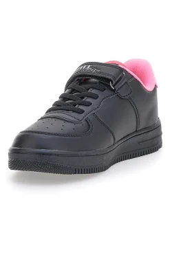 Sneakers nere e rosa con stampa colorata PITT KIDS K191562