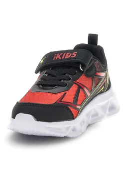 Sneakers Nere e Rosse con luci Pitt kids 11562
