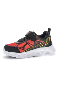 Sneakers Nere e Rosse con luci Pitt kids 11562