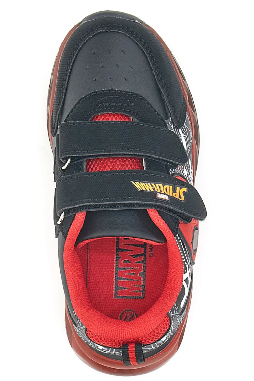 Sneakers nere e rosse con luci Spiderman R1310616S