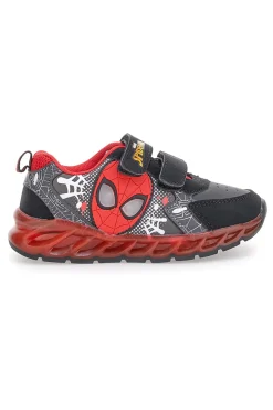 Sneakers nere e rosse con luci Spiderman R1310616S