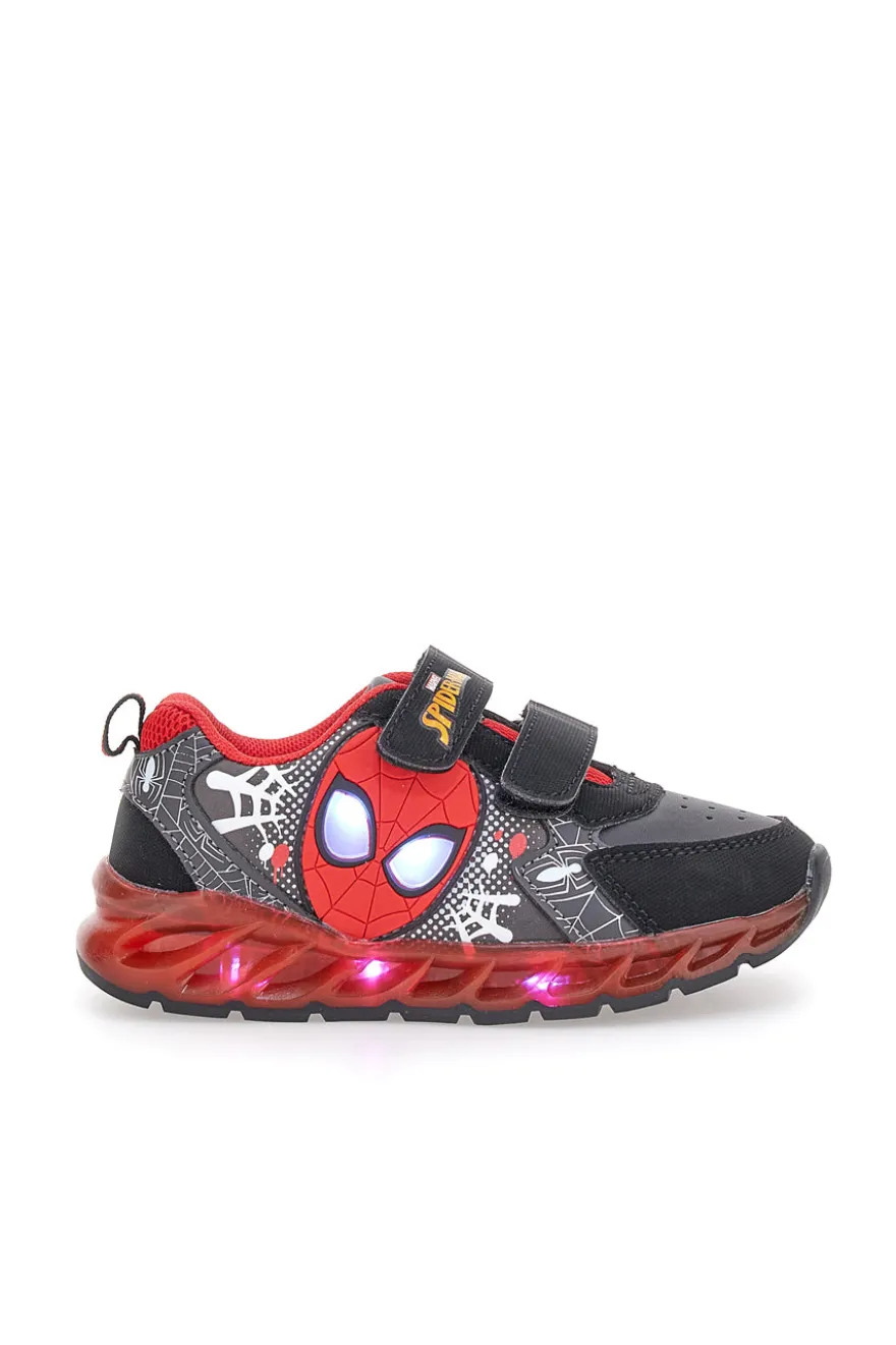 Sneakers nere e rosse con luci Spiderman R1310616S