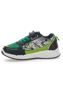 Sneakers Nere e Verdi con Luci e Velcro Avengers Hulk R1010201T