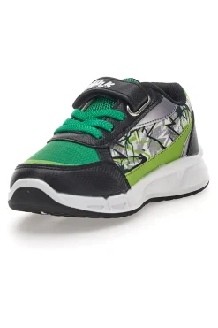Sneakers Nere e Verdi con Luci e Velcro Avengers Hulk R1010201T