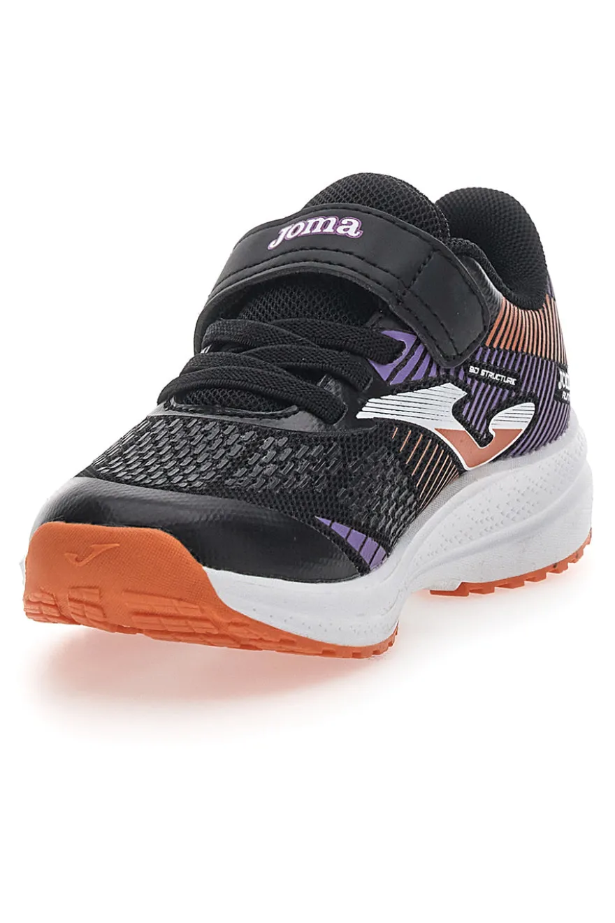 Sneakers Nere e Viola con Velcro JOMA PLATEA LOW JR 2506