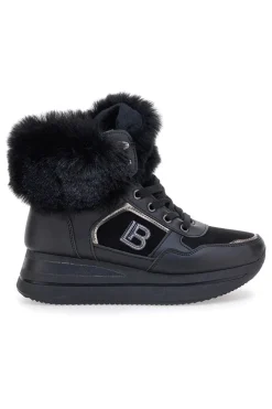 Sneakers nere imbottite con pelliccia sintetica Laura Biagiotti 9257