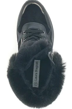 Sneakers nere imbottite con pelliccia sintetica Laura Biagiotti 9257
