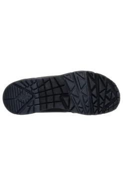 Sneakers nere in duraleather con Air-Cooled Memory Foam Skechers Uno Banksia Luxe