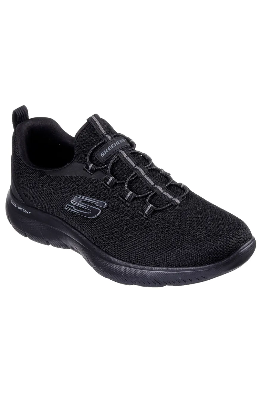 Sneakers nere in knit con memory foam Skechers Summits Tallo
