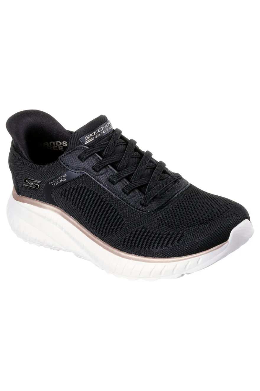 Sneakers nere in knit slip-ins con memory foam Skechers Bobs Squad Chaos Current Muse