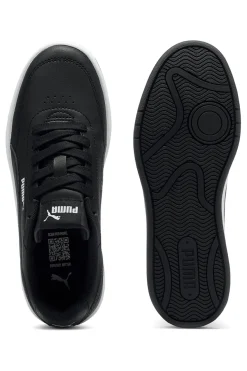 Sneakers nere in materiali sintetici con suola bicolore Puma Court Classic Clean Jr
