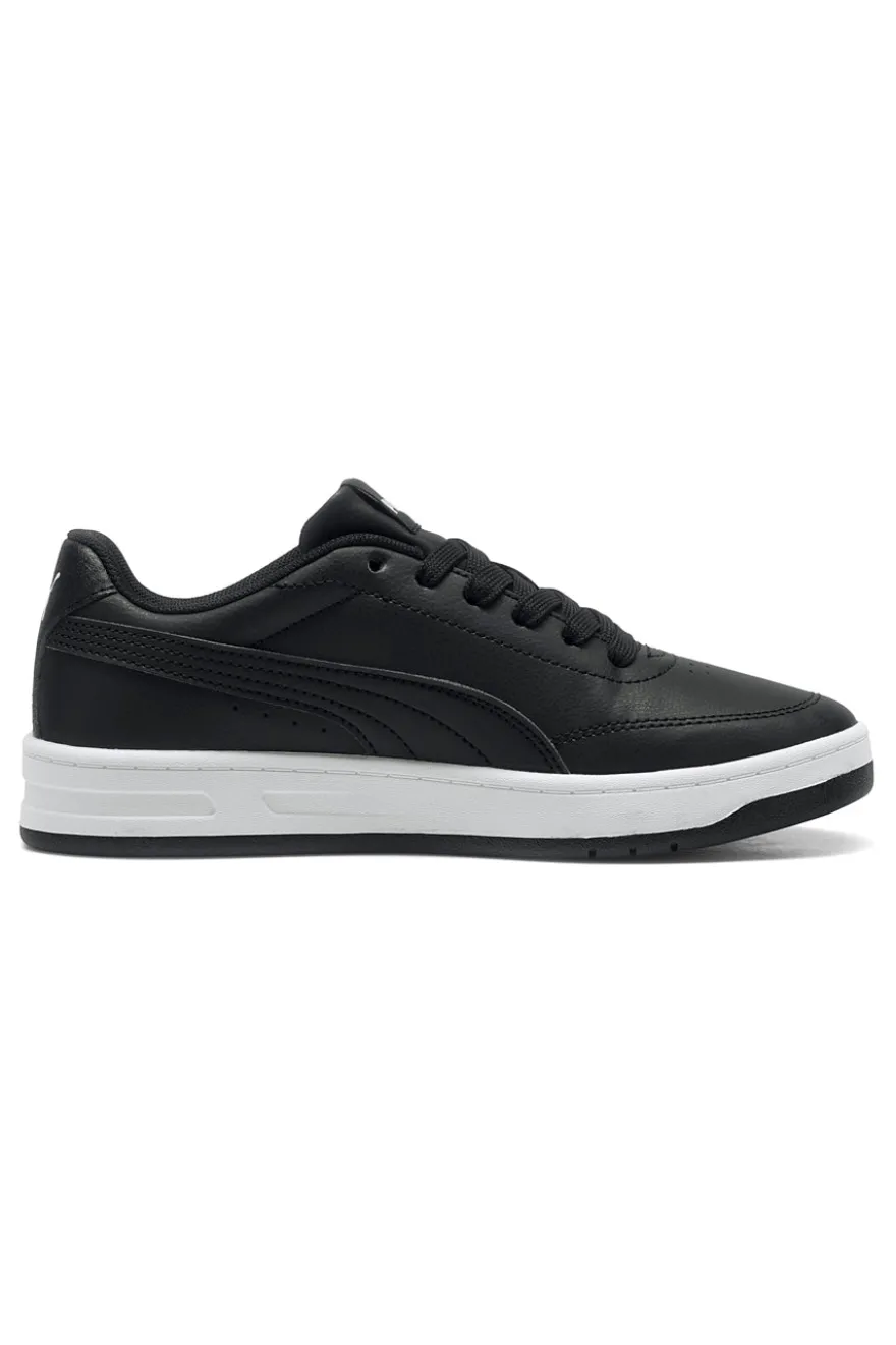Sneakers nere in materiali sintetici con suola bicolore Puma Court Classic Clean Jr