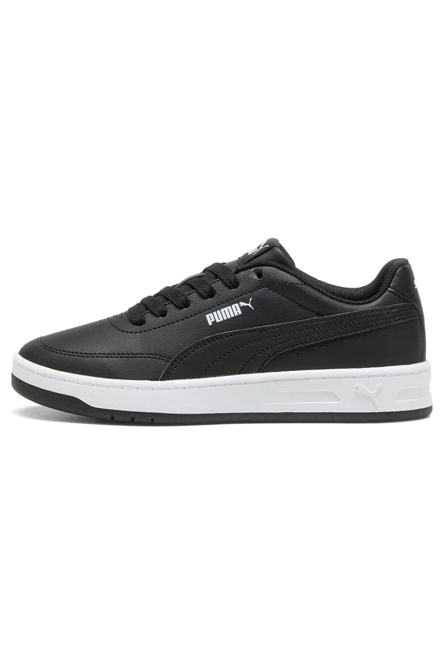 Sneakers nere in materiali sintetici con suola bicolore Puma Court Classic Clean Jr