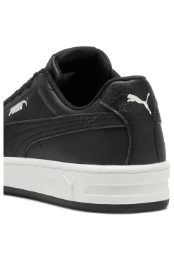 Sneakers nere in materiali sintetici con suola bicolore Puma Court Classic Clean Jr