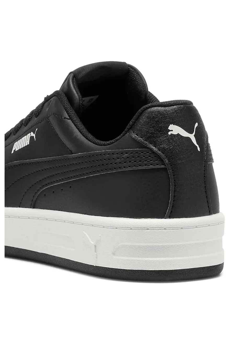 Sneakers nere in materiali sintetici con suola bicolore Puma Court Classic Clean Jr