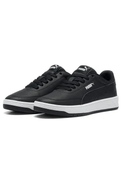Sneakers nere in materiali sintetici con suola bicolore Puma Court Classic Clean Jr