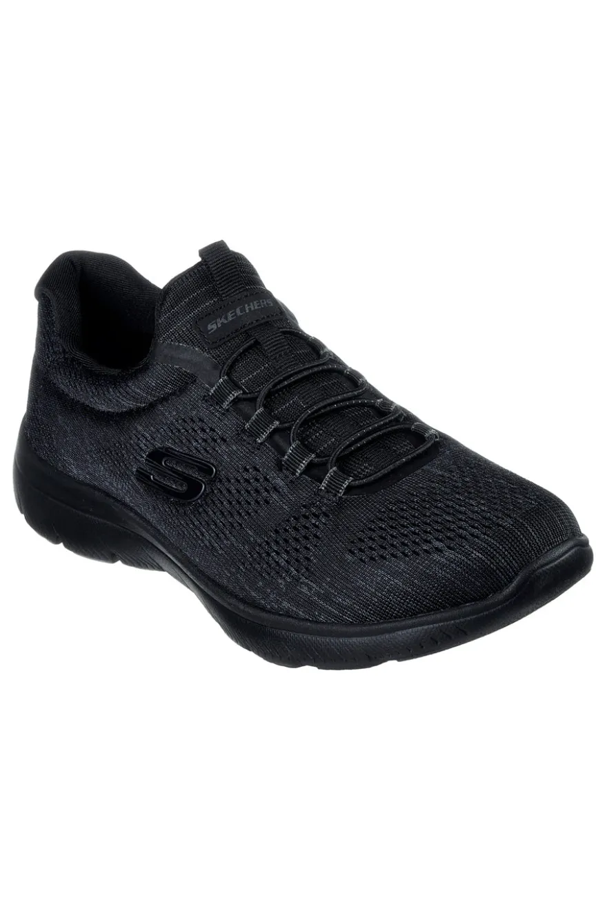 Sneakers nere in mesh con Memory Foam Skechers Summits Fun Flare