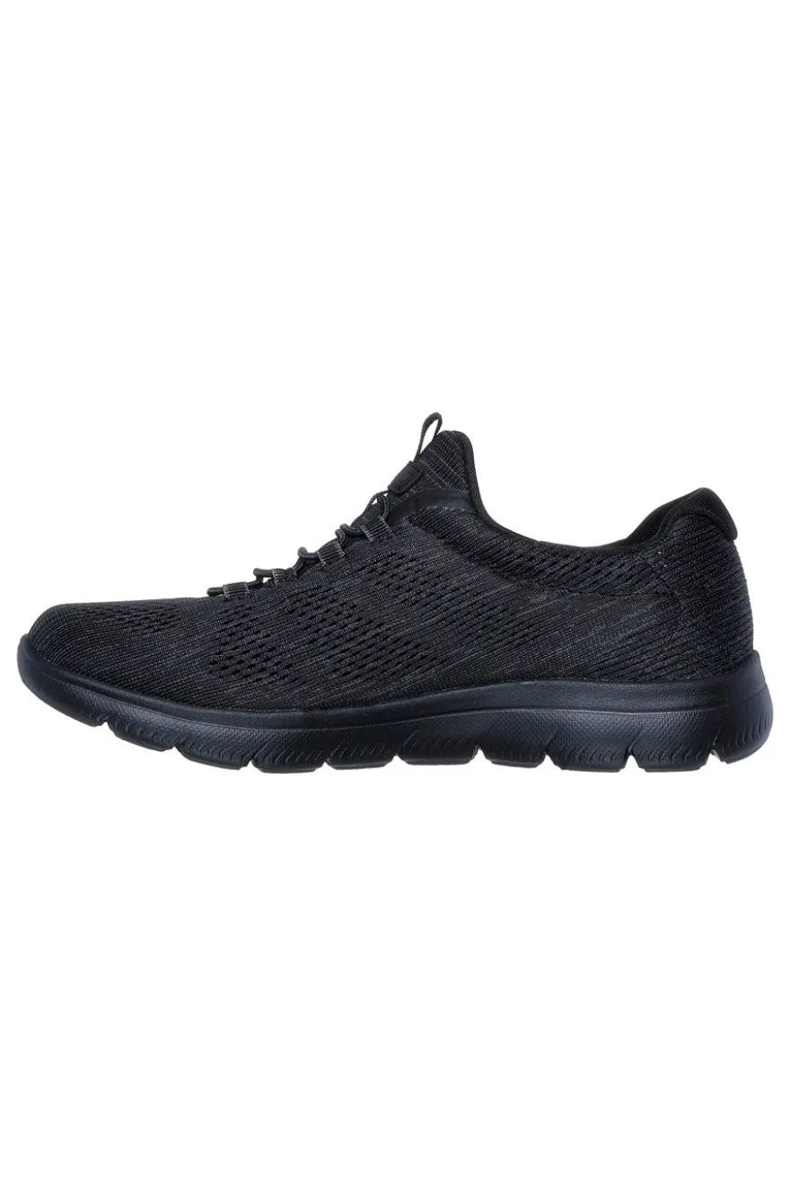 Sneakers nere in mesh con Memory Foam Skechers Summits Fun Flare