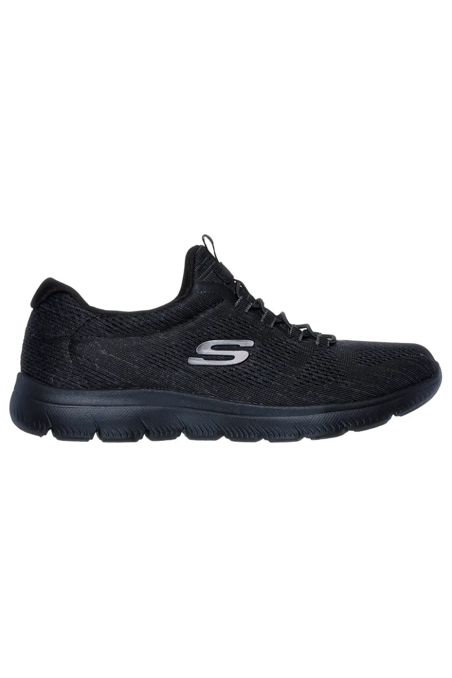 Sneakers nere in mesh con Memory Foam Skechers Summits Fun Flare