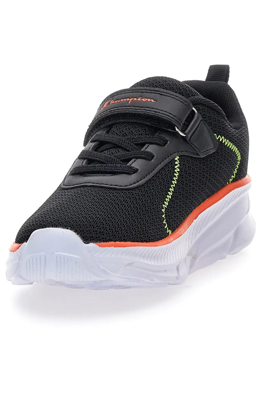 Sneakers nere in mesh con suola chunky e dettagli arancioni Champion HRO J B PS Low Cut