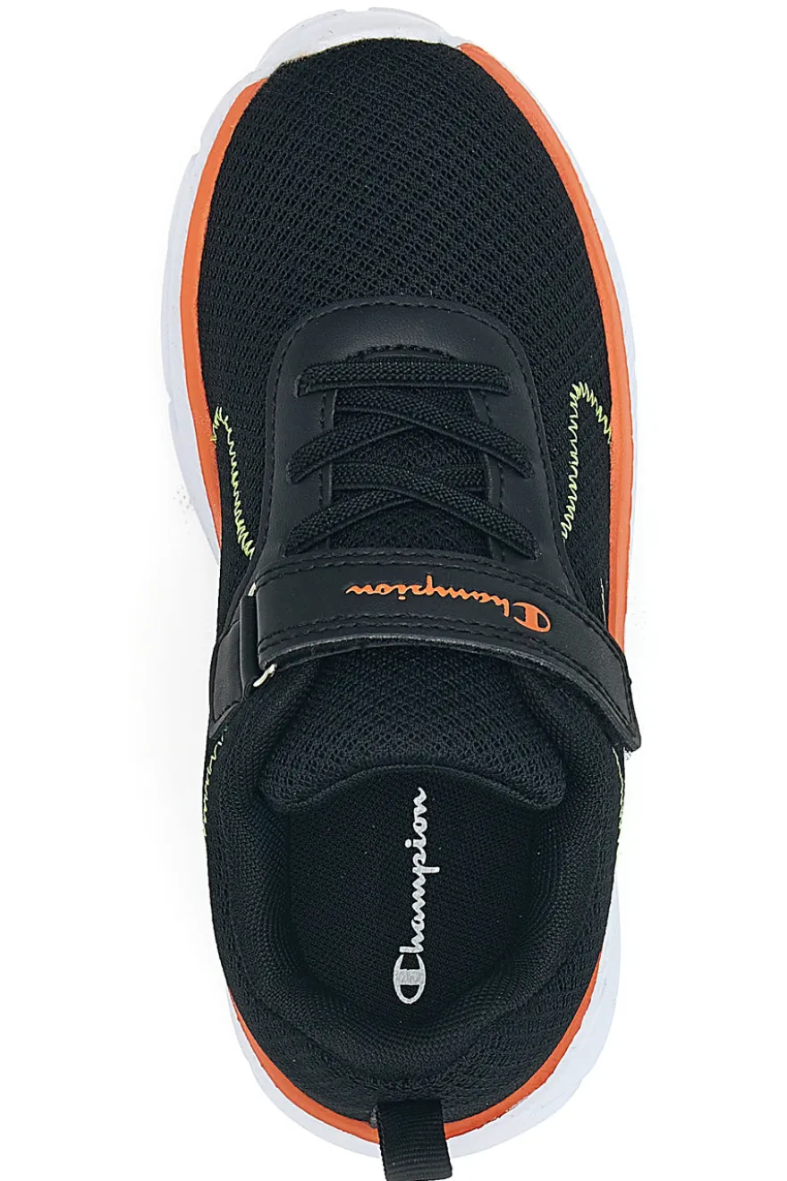 Sneakers nere in mesh con suola chunky e dettagli arancioni Champion HRO J B PS Low Cut