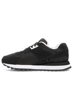 Sneakers nere in nylon con inserti scamosciati Under Armour Essential Runner